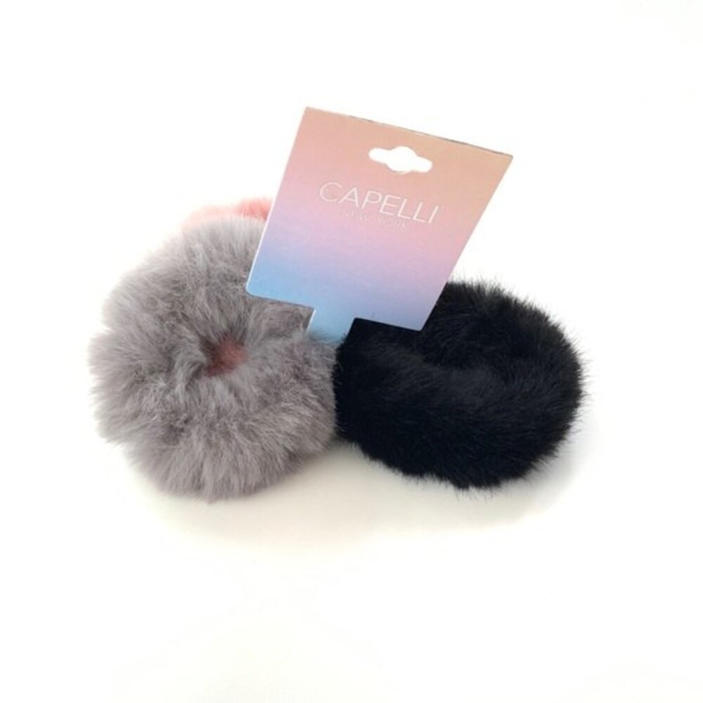 Capelli New York Fluffy Scrunchie 3 Pieces